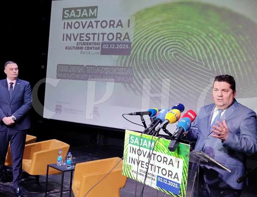 БАЊАЛУКА, 2. ДЕЦЕМБРА /СРНА/ - Предсједник Народне скупштине Републике Српске Ненад Стевандић изјавио је на Сајму иноватора и инвеститора 2025 да је важно да млади преузимају иницијативу, поготово када је ријеч о актуелним темама које се односе на обновљиву енергију.