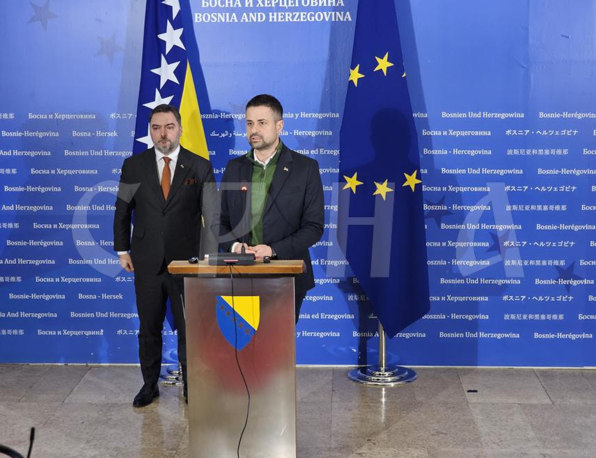 SARAJEVO, December 8 /SRNA/ - The Minister of Finance and Treasury in the Council of Ministers Srđan Amidžić, stated that Republika Srpska will never accept any form of conditioning, from anyone, and that it is especially unacceptable to enter a phase of political conditioning that would lead to a blockade of the functioning of the Council of Ministers.