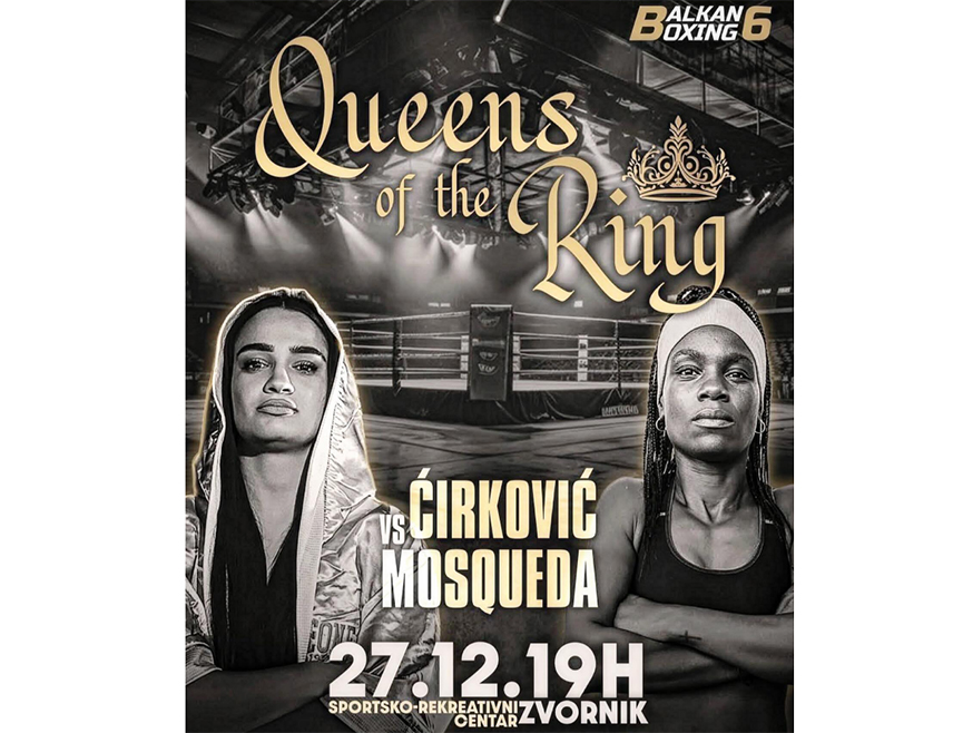 ЗВОРНИК, 27. ДЕЦЕМБРА /СРНА/ - Српска репрезентативка и чланица Боксерског клуба "Обилић" из Зворника Сара Ћирковић боксоваће данас у трећем професионалном мечу у зворничком Спортско-рекреативном центру са Сајдом Москером из Панаме, најављено је из овог клуба.