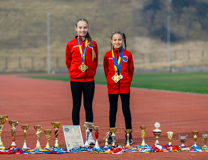 PALE, JANUARY 1 /SRNA/ - Nine-year-old Andrea Kuburić and eleven-year-old Sara Lučić are today walking the paths of success that few at such a young age can boast of, and these young girls from Pale have become symbols of talent, hard work, and perseverance at the Pale Athletics Club.