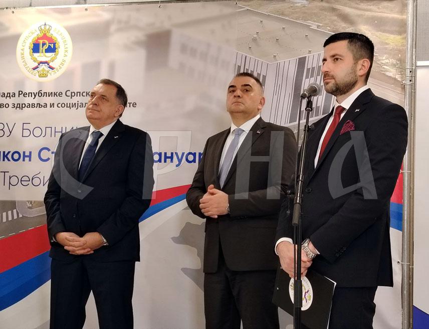 TREBINJE, JANUARY 5 /SRNA/ – The Prime Minister of Republika Srpska Savo Minić has stated today that it is a source of pride for Republika Srpska that the construction of the Trebinje hospital was completed using its own funds, stressing that health care in Srpska is at a high level.