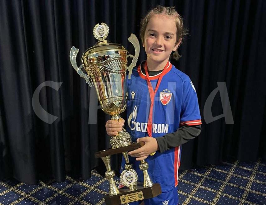 TREBINJE, JANUARY 7 /SRNA/ – Eight-year-old Aleksej Babić from Trebinje is one of the youngest football talents from Herzegovina to attract the attention of Red Star Belgrade, where he now trains in parallel with his home club.