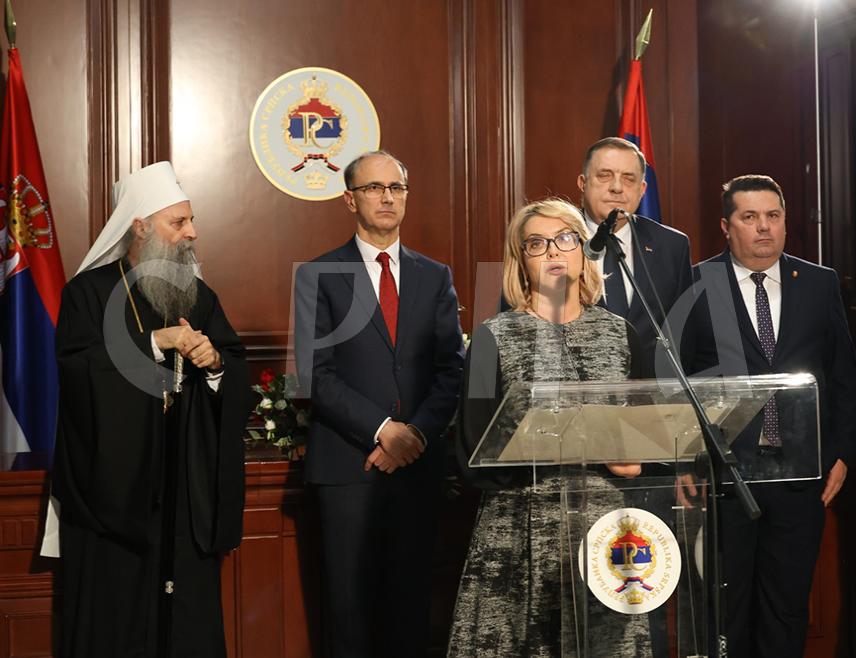 BANJA LUKA, JANUARY 8 /SRNA/ – Republika Srpska is a hearth around which families gather, decisions are made, values are passed on, and memories preserved, said Acting President Ana Trišić Babić at an official reception in Banja Luka marking Republika Srpska’s Republic Day on January 9.