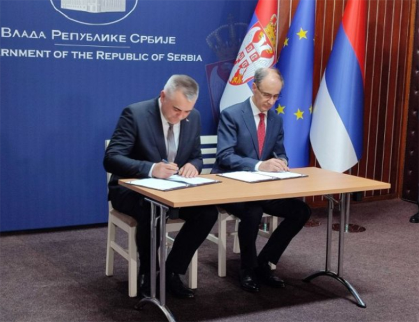 БАЈИНА БАШТА, 24. ЈАНУАРА /СРНА/ - Премијери Републике Српске Саво Минић и Србије Ђуро Мацут потписали су данас закључак којим се усваја Протокол о образовању мјешовите радне групе за пројекат "Вишеград - Вардиште - Мокра Гора" између влада Српске и Србије.