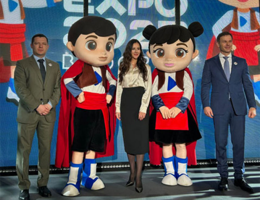 БЕОГРАД, 29. ЈАНУАРА /СРНА/ - Маскоте Специјализоване изложбе у Београду "Експо 2027" зваће се Растко и Милица, објавио је данас директор компаније "Eкспo 2027" Данило Јеринић.