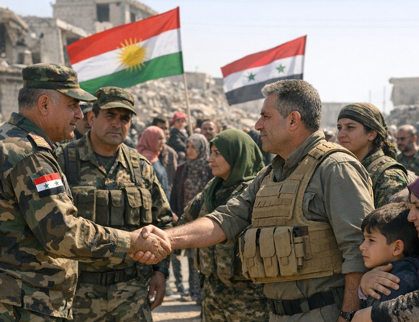 ДАМАСК, 30. ЈАНУАРА /СРНА-Ројтерс/ - Влада Сирије и курдске снаге прогласили су споразум о прекиду ватре којим се предвиђа постепена интеграција курдских бораца у државу, што су САД похвалиле као "историјску прекретницу".