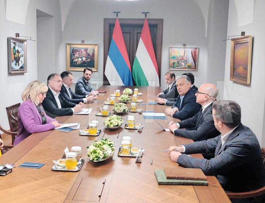 ТРИШИЋ БАБИЋ И ДОДИК СА ПРЕМИЈЕРОМ ОРБАНОМ