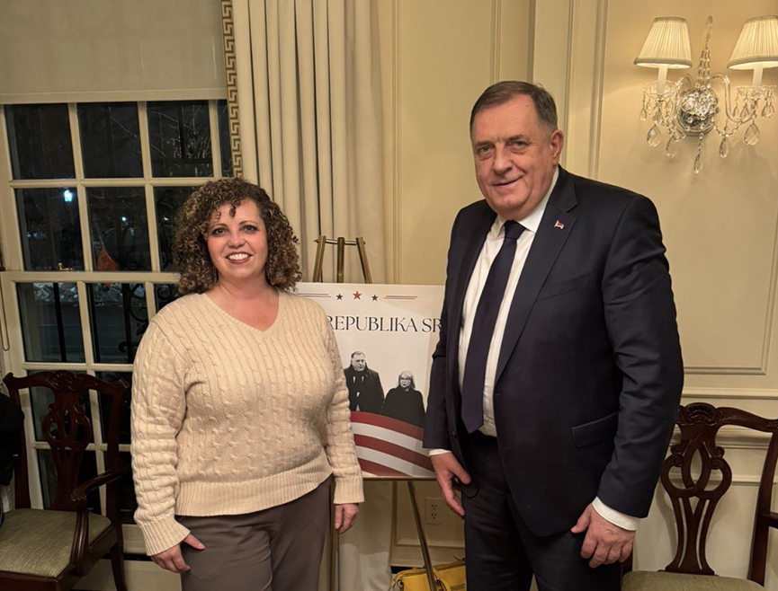 WASHINGTON, FEBRUARY 6 /SRNA/ – The leader of SNSD of Republika Srpska, Milorad Dodik, met in Washington with Congresswoman Celeste Maloy, whom he invited to visit Republika Srpska.