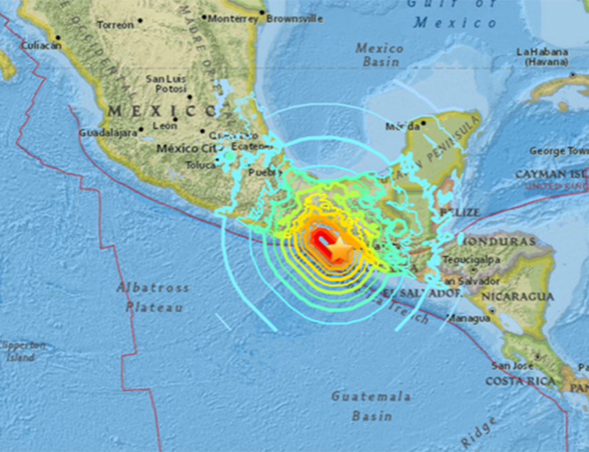 МЕКСИКО СИТИ, 9. ФЕБРУАРА /СРНА/ - Земљотрес магнитуде 5,7 степени по Рихтеровој скали погодио је јужну обалу Мексика, саопштено је из мексичке Националне сеизмолошке службе.