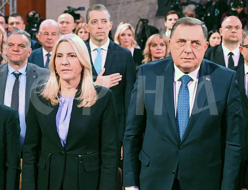 БЕОГРАД, 16. ФЕБРУАРА /СРНА/ - Српски члан Предсједништва БиХ Жељка Цвијановић истакла је данас у Београду да су у Републици Српској поносни на то што важне историјске датуме, попут Сретења, могу да обиљеже заједно са Србијом - увијек поносни и надахнути.