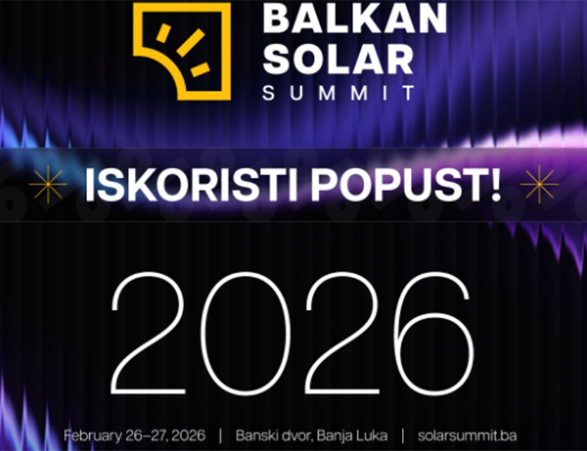 БАЊАЛУКА 26. ФЕБРУАРА /СРНА/ - У Бањалуци данас почиње регионална конференција о обновљивим изворима енергије "Балкан солар самит" на којој ће се обратити министар енергетике и рударства Република Српске Петар Ђокић.