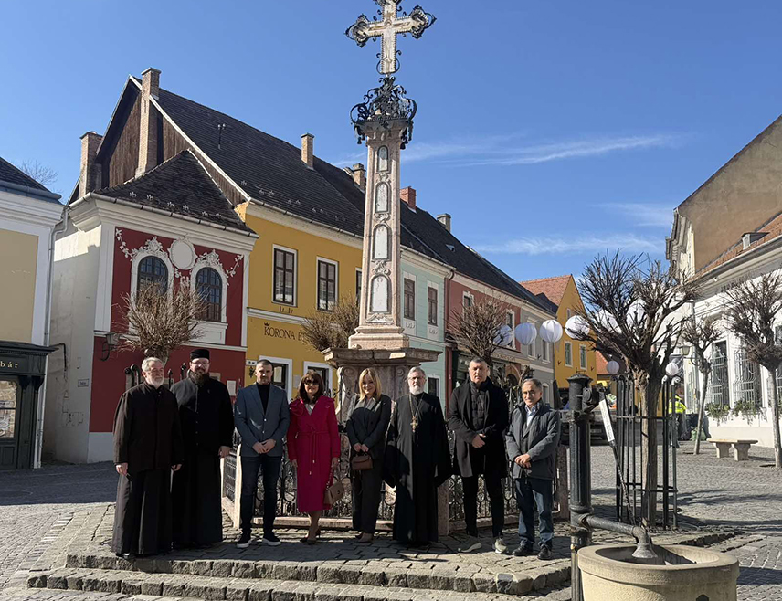 BANJA LUKA, FEBRUARY 26 /SRNA/ - A delegation of the National Assembly of Republika Srpska visited Szentendre today, a unique cultural, spiritual, and historical center of Serbs in Hungary, and agreed during the meeting with representatives of the local community that Republika Srpska will issue a postage stamp featuring motifs of this city.