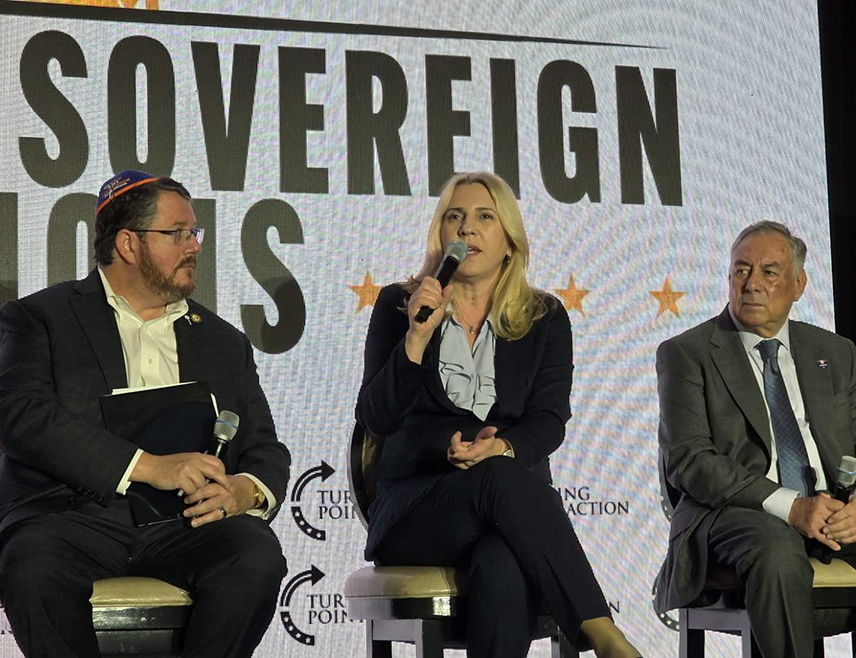 WASHINGTON, MARCH 5 /SRNA/ – Željka Cvijanović, Serb member of the BiH Presidency, is participating in the panel "National Sovereignty and Foreign Migration" as part of the Summit of the Alliance of Sovereign Nations, being held in Washington.