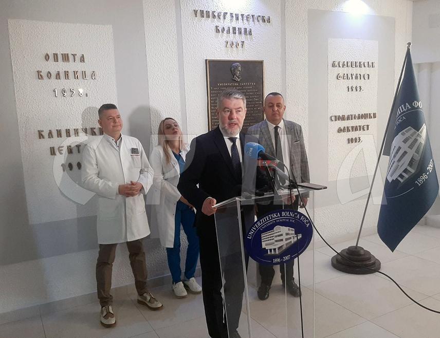 FOČA, MARCH 6 /SRNA/ – The Minister of Health and Social Welfare of Republika Srpska Alen Šeranić has stated today that the opening of the Intensive Care Unit for non-surgical branches at the University Hospital Foča is a major step forward for the healthcare system of Republika Srpska, which will make modern medical care available to patients.