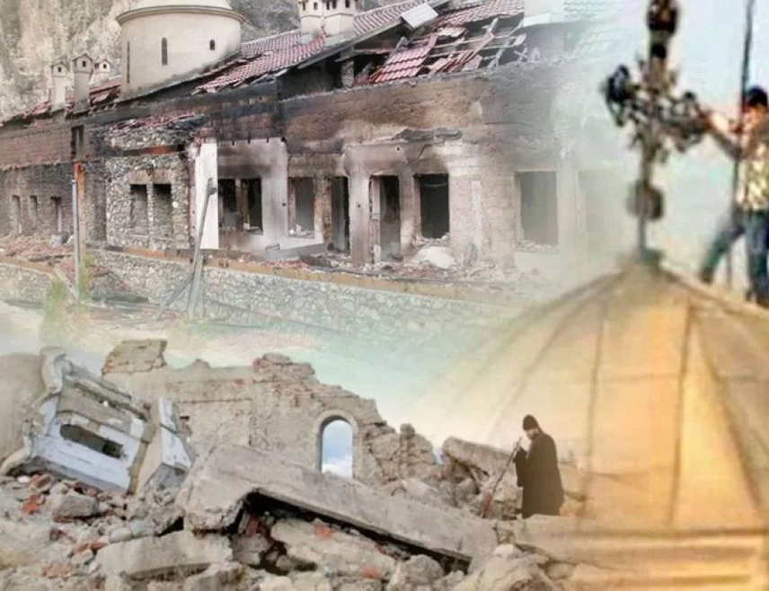 БЕОГРАД, 15. МАРТА /СРНА/ - Мартовски погром на Косову и Метохији, један од најтрагичнијих догађаја у новијој српској историји, почео је 17. марта 2004. године, када су Албанци протјерали 4.000 Срба, етнички очистили шест градова и девет села и уништили или оскрнавили 35 православних цркава и манастира, као и више од 800 српских кућа.