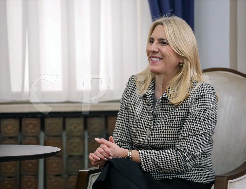 BANJA LUKA, MARCH 16 /SRNA/ - The Serb member of the Presidency of BiH Željka Cvijanović congratulated the Prime Minister of Republika Srpska Savo Minić for being ready to once again demonstrate that the institutions of Republika Srpska are capable of defending themselves against all political manipulations and abuses of the system that Srpska is facing within BiH.