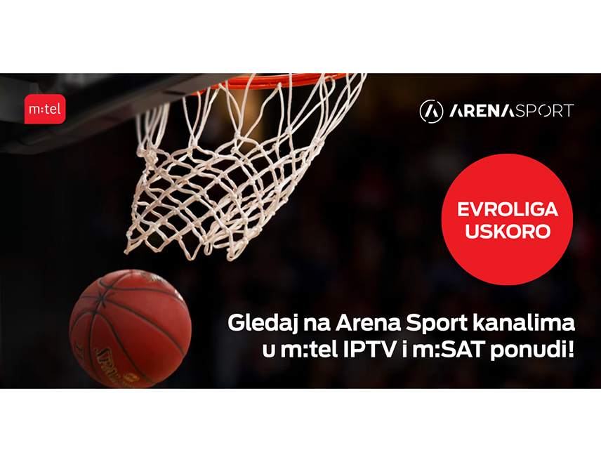 БАЊАЛУКА, 16. МАРТА /СРНА/ - Компанија "М:тел" обогатила је понуду спортског садржаја на телевизијским платформама, па ће корисници моћи да прате Евролигу на каналима "Арене спорт".