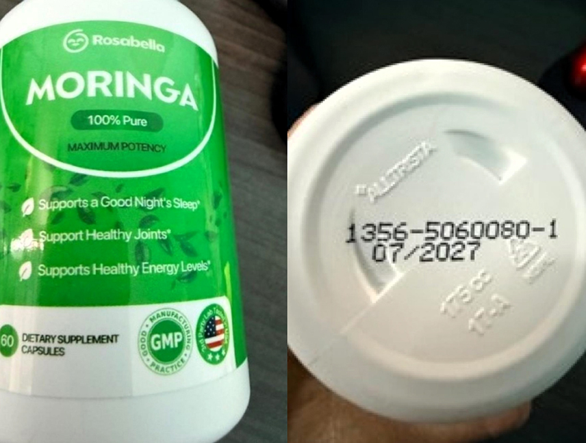 САРАЈЕВО, 16. МАРТА /СРНА/ - Агенција за безбједност хране БиХ обавијестила је о опозиву одређеног броја капсула "росабела моринга" због могуће контаминације салмонелом, бактеријом која може узроковати озбиљне, а понекад и фаталне инфекције код мале дјеце, старијих и особа са ослабљеним имунолошким системом.