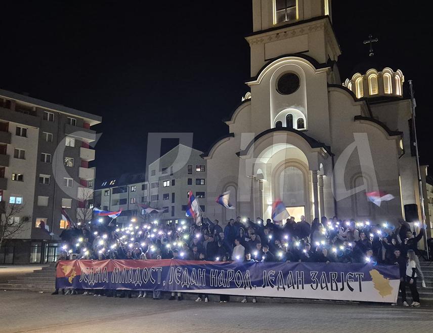 PALE, MARCH 16 /SRNA/ - Students of the University of Istočno Sarajevo held a rally in support of students from Kosovo and Metohija on Monday evening in Pale, sending the message that they are not alone.