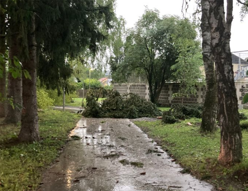 ЉУБЉАНА, 27. МАРТА /СРНА/ - Јак вјетар који је захватио Словенију оставио је без струје више од 21.500 потрошача Електро Марибора, а и данас је у 47 општина на на сјеверу земље на снази црвени метеоаларм због чега не раде поједине школе и вртићи.