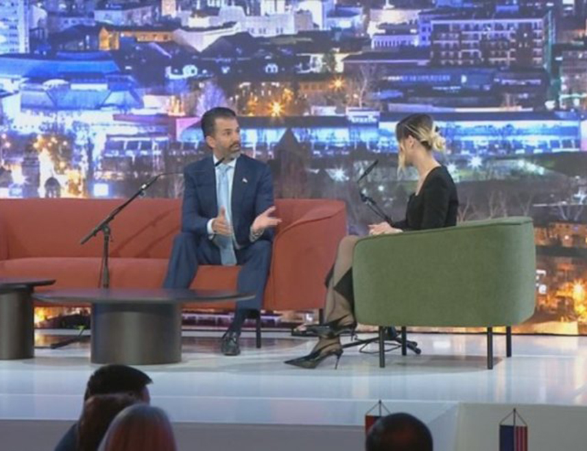 BANJA LUKA, APRIL 7 /SRNA/ – The son of the US president, Donald Trump Jr., emphasized at a panel discussion in Banja Luka that in this region and in other parts of the world democracy is often used as a weapon to create problems.
