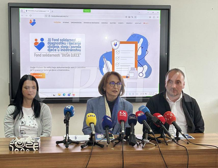 BANJA LUKA, APRIL 20 /SRNA/ – Funds from the Soul of Children Solidarity Fund for the Diagnosis and Treatment of Children's Illnesses, Conditions and Injuries Abroad /"Duša djece"/ are used exclusively for treating children, with 85 new beneficiaries registered since the beginning of this year, Fund Director Jasminka Vučković has stated.
