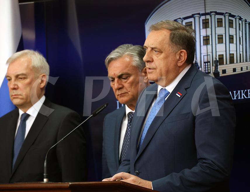 BANJA LUKA, APRIL 21 /SRNA/ – SNSD Leader Milorad Dodik emphasized that meetings with representatives of the Russian Federation are always pleasant as they involve dialogue rather than ultimatums, adding that Russian officials have always shown respect for one’s position, always intending to help rather than impose.