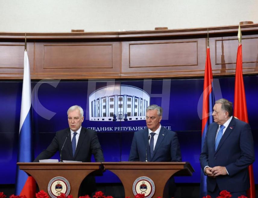 BANJA LUKA, APRIL 21 /SRNA/ – Deputy Foreign Minister of the Russian Federation Alexander Grushko stated that it was a great honour for the Russian delegation to be hosted by the Republika Srpska leadership, with whom they continued dialogue on a wide range of bilateral issues and the international agenda, particularly in the field of security in the Balkans.