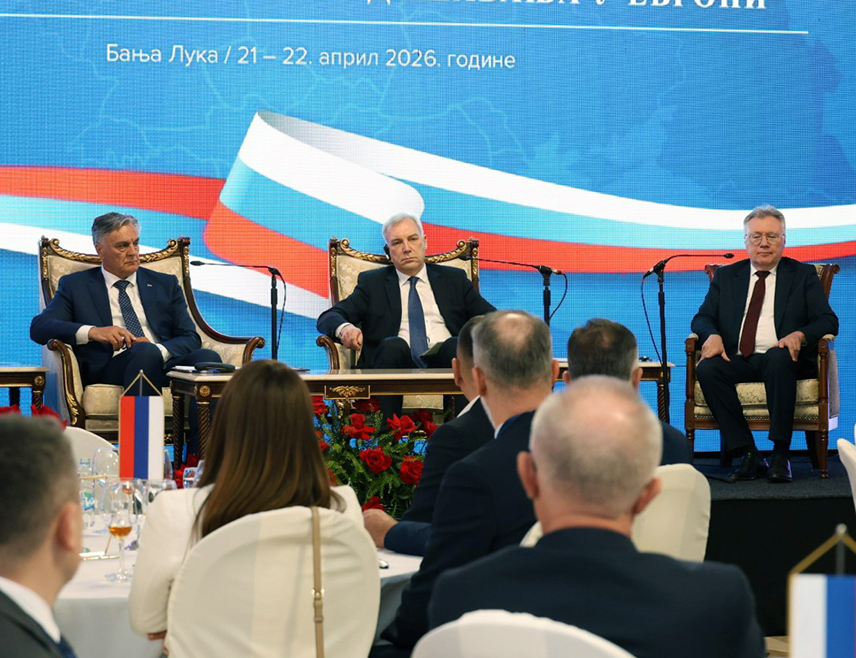 БАЊАЛУКА, 21. АПРИЛА /СРНА/ - Замјеник министра иностраних послова Русије Александар Грушко изјавио је Запад дестабилизује Балкан у борби да очува хегемонију.