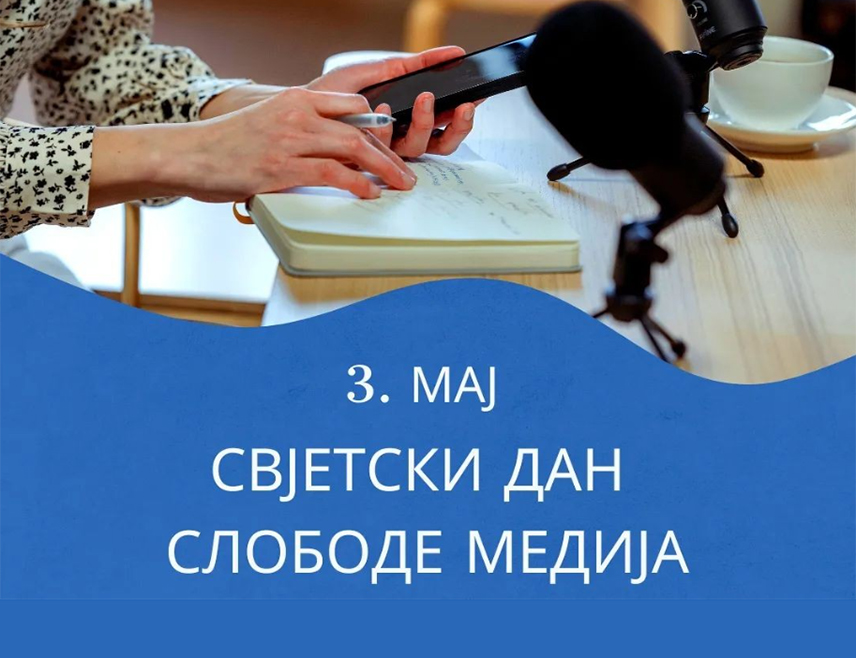 БИЈЕЉИНА, 3. МАЈА /СРНА/ - У свијету се данас обиљежава Дан слободе медија с циљем подизања свијести о значају слободе и независности медија.