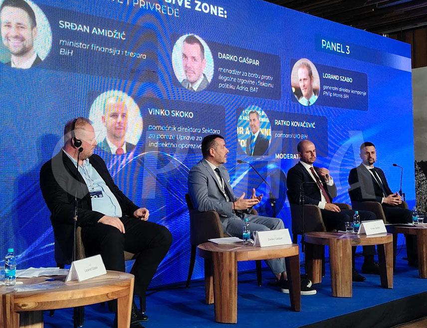 JAHORINA, MAY 12 /SRNA/ - BiH Minister of Finance and Treasury Srđan Amidžić has stated during the Jahorina Economic Forum that the issue of excise duties is political rather than economic in nature and that abolishing excise taxes would mean giving up infrastructure projects.