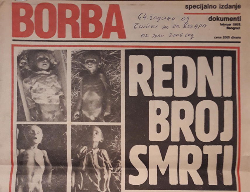 BELGRADE, MAY 19 /SRNA/ - A phototype edition of the historical document "Register of Names of 11,219 Kozara Children" was presented in Belgrade, a testimony to the suffering of Serb children during World War II that was first published in 1988 in a special edition of the newspaper Borba under the title "Serial Number of Death".