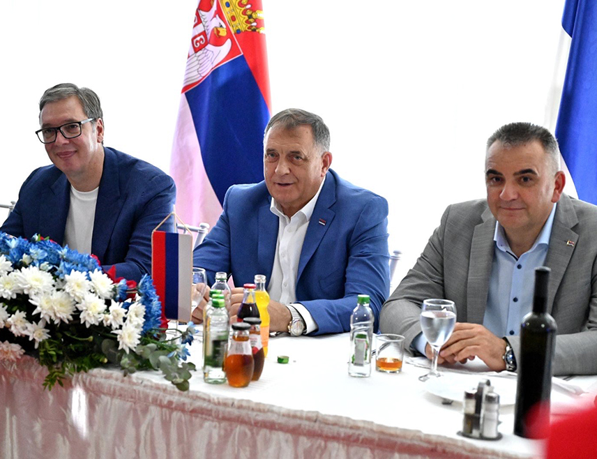 RIBNIK, 2 AUGUST /SRNA/ – President Milorad Dodik stated this evening that the Serb people are deeply grateful to Serbia's President Aleksandar Vučić for his support for the development of Republika Srpska.