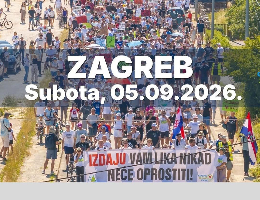 ГОСПИЋ, 22. АВГУСТА /СРНА/ - Представници еколошких удружења из Лике најавили су да ће 5. септембра организовати велики протест у Загребу са којег ће затражити хитно измјештање опасног отпада на подручју Госпића, те поручити политичарима да прекину са политизацијом ове теме.
