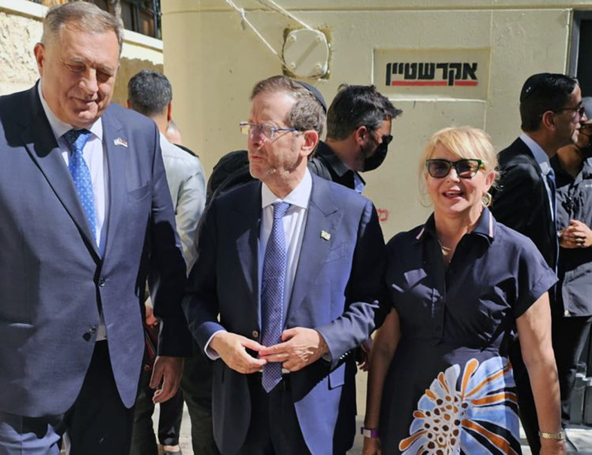 JERUSALEM, SEPTEMBER 8 /SRNA/ – President Milorad Dodik stressed after meeting with Israeli President Isaac Herzog in Jerusalem that Republika Srpska remains a reliable partner of Israel and will continue to preserve and strengthen relations based on respect, trust and shared values.