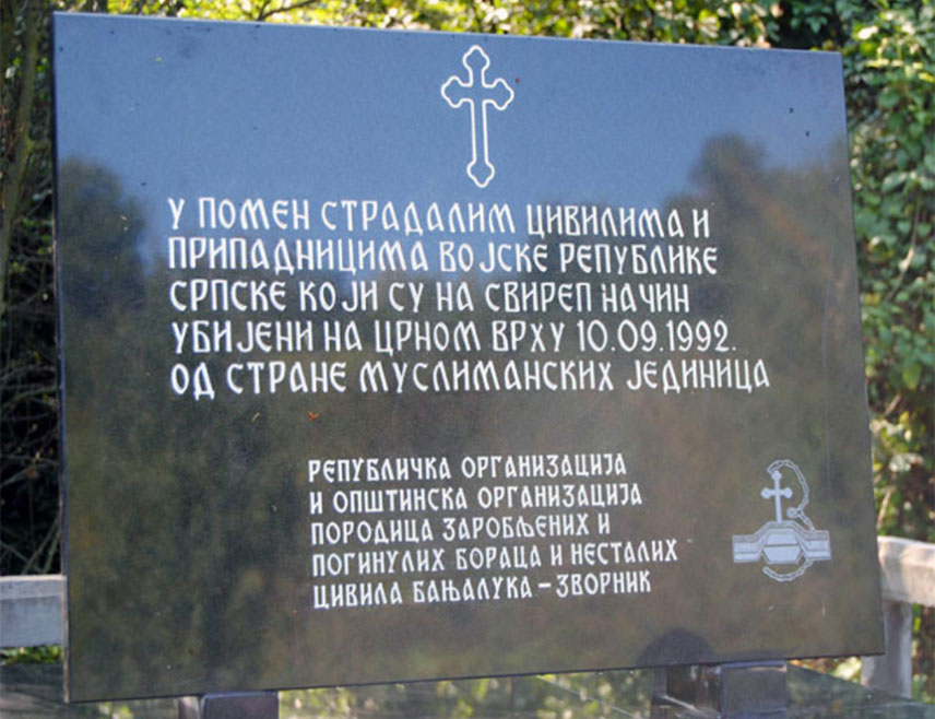 ZVORNIK, SEPTEMBER 9 /SRNA/ - The 34th anniversary of the killing of 11 members of the Army of Republika Srpska, police officers and civilians will be marked at Crni Vrh near Zvornik tomorrow.