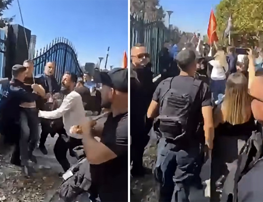 PRIŠTINA, SEPTEMBER 16 /SRNA/ - Supporters of the terrorist Kosovo Liberation Army /KLA/ today attacked the EULEX headquarters in Priština, dissatisfied with the verdict handed down to the organisation’s leaders.