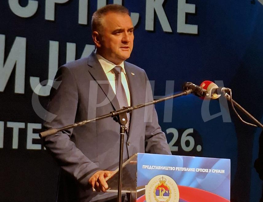 BELGRADE, SEPTEMBER 16 /SRNA/ –Republika Srpska Prime Minister Savo Minić has officially opened the Days of Srpska in Serbia event in Belgrade this evening, saying that its slogan, “Inspired by freedom, guided by unity,” should be a lasting message.