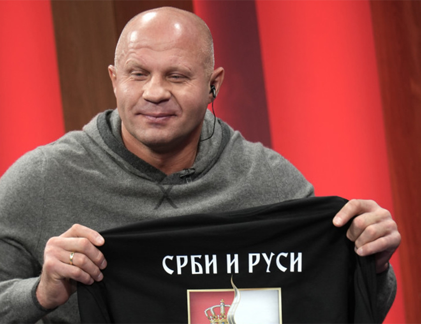 БАЊАЛУКА, 17. СЕПТЕМБРА /СРНА/ - Предсједник Републике Српске Синиша Каран састаће се сутра у Бањалуци са прослављеним руским борцем мјешовитих борилачких вјештина /ММА/ Фјодором Јемељаненком и уручити му одликовање.