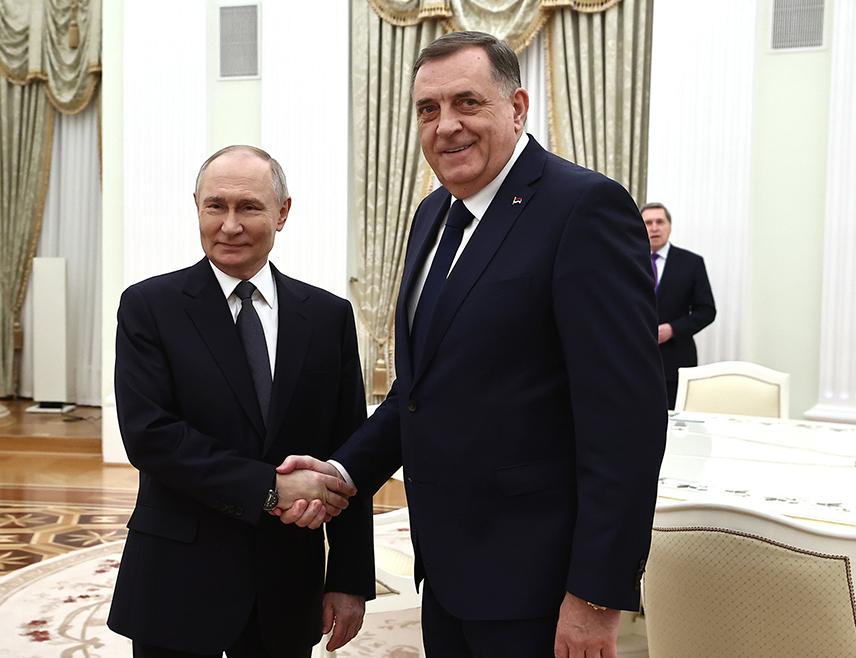 MOSCOW, SEPTEMBER 29 /SRNA/ - President Milorad Dodik and Republika Srpska Prime Minister Savo Minić are meeting Russian President Vladimir Putin at the Kremlin today.
