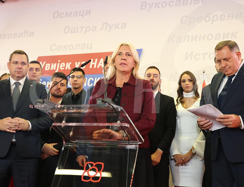 САРАЈЕВО, 6. ОКТОБРА /СРНА/ - Кандидат СНСД-а српског члана Предсједништва Жељка Цвијановић освојила је 295.077 гласова, што је за 154.544 гласа више у односу на кандидата СДС-а Маринка Божовића, подаци су Централне изборне комисије /ЦИК/ БиХ након обрађених 95,29 одсто бирачких мјеста.