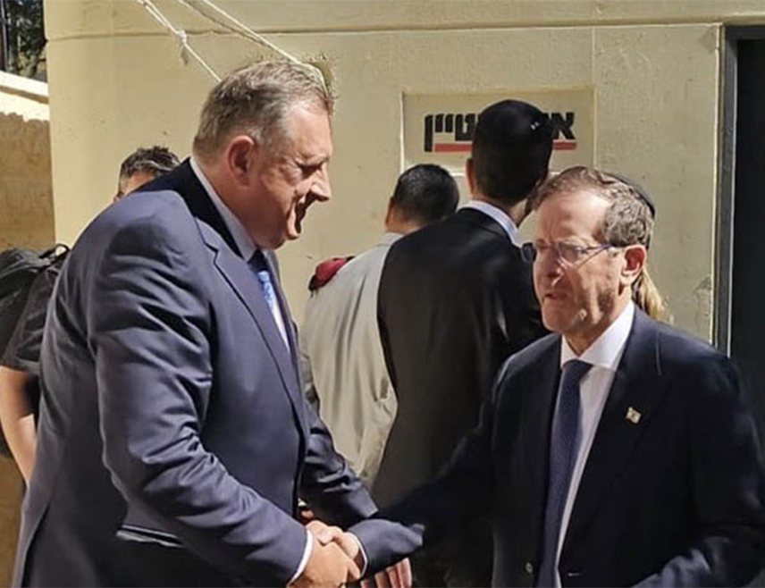 BANJA LUKA, OCTOBER 7 /SRNA/ - Republika Srpska supports Israel's just fight against terrorism, said President Milorad Dodik.