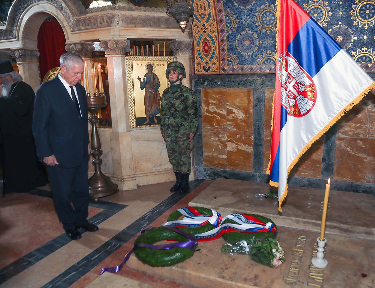 BELGRADE, OCTOBER 9 /SRNA/ - The 92nd anniversary of the assassination of King Alexander I was commemorated today at the Church of St. George at Oplenac.