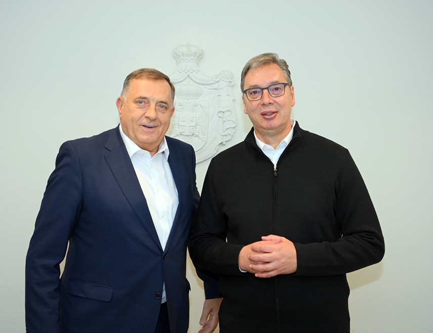 BELGRADE, OCTOBER 11 /SRNA/ – Former Serbia’s President Aleksandar Vučić thanked President Milorad Dodik for all the years they had worked together and fought for Serbia and Srpska.
