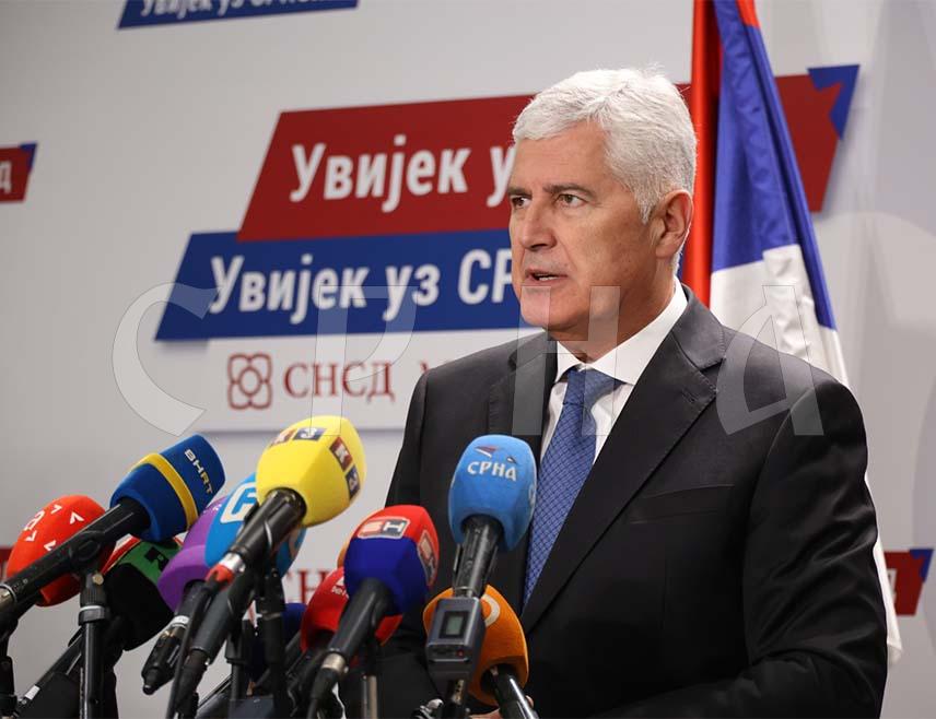 BANJA LUKA, OCTOBER 12 /SRNA/ - HDZ BiH leader Dragan Čović said today that his party would work with its partner SNSD to advance all positive processes in BiH.