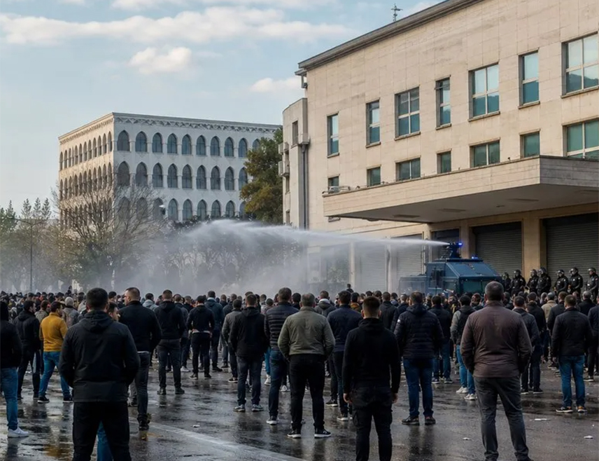 ТИРАНА, 19. ОКТОБРА /СРНА/ - Учесници протеста у Tирани упали су данас у Апелациони суд, због чега је полиција употријебила сузавац и из зграде избацила и ухапсила појединце.