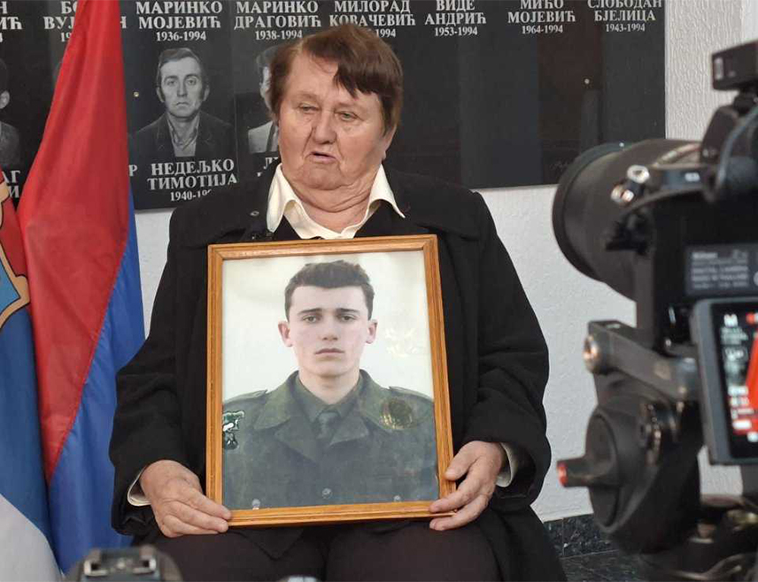 TRNOVO, OCTOBER 20 /SRNA/ – Slavojka Dragović of Trnovo lost her eldest son, Prvoslav, at Rogoj in 1992, when he was not yet 20. In her testimony, she said Muslim neighbors strangled him with their bare hands and that his father found his body, later dying of grief.