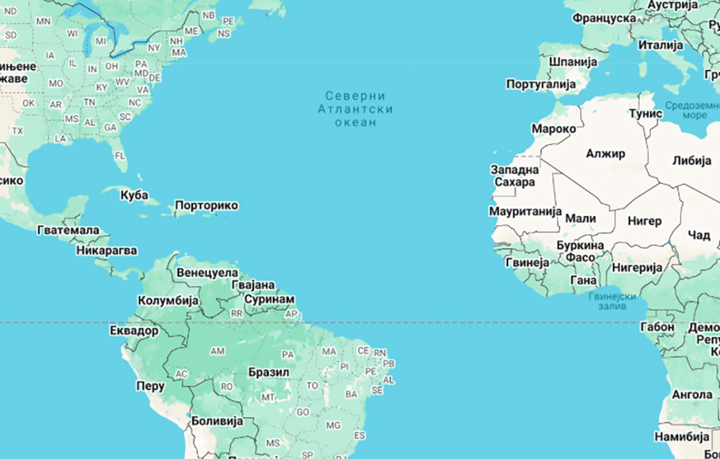 ВАШИНГТОН, 23. ОКТОБРА /СРНА - РИА Новости/ - Предсједник САД Доналд Трамп изјавио је да намјерава да већ у понедјељак, 26. октобра, промијени назив Атлантског океана у "Амерички океан".